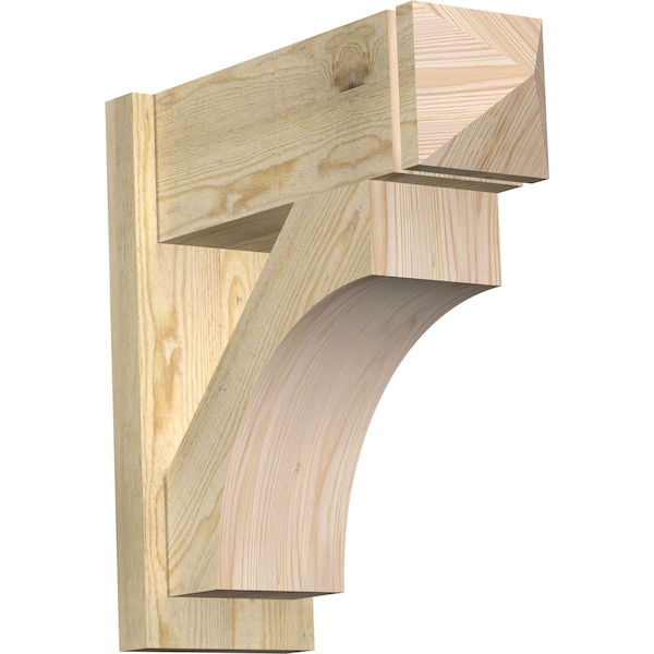 Ekena Millwork Westlake Rough Sawn Arts and Crafts Outlooker, Douglas Fir, 8"W x 22"D x 22"H OUT08X22X22WTL03RDF - main